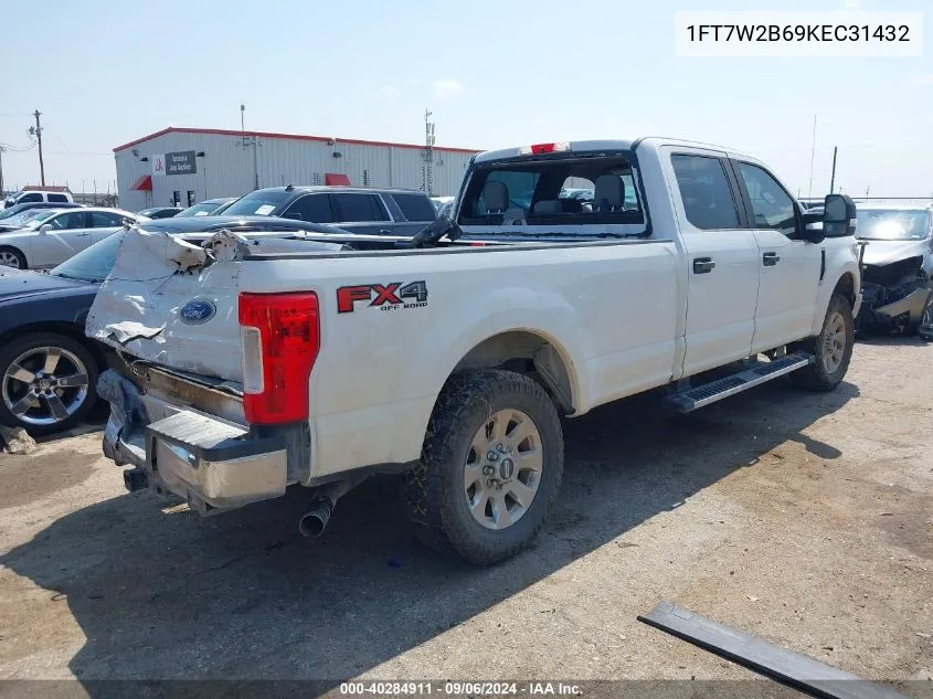 2019 Ford F-250 Xl VIN: 1FT7W2B69KEC31432 Lot: 40284911