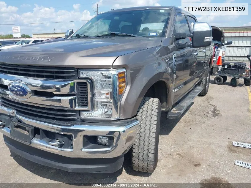 1FT7W2BTXKED81359 2019 Ford F-250 Xlt