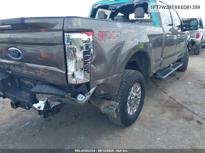 1FT7W2BTXKED81359 2019 Ford F-250 Xlt