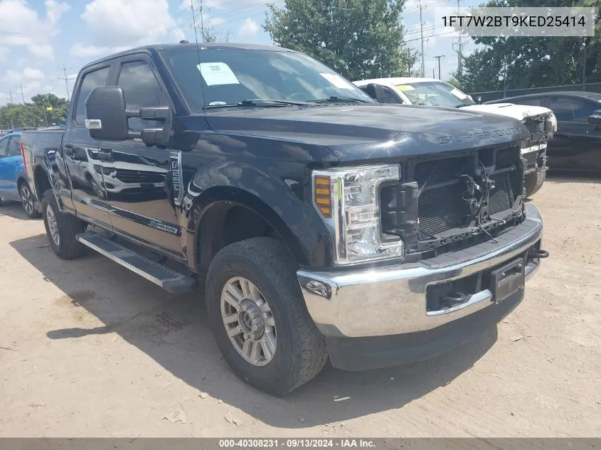 2019 Ford F-250 Super Duty VIN: 1FT7W2BT9KED25414 Lot: 40308231