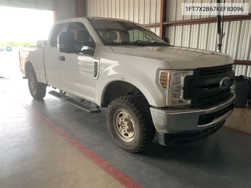 2019 Ford F-250 Xl VIN: 1FT7X2B67KEF83096 Lot: 40356944