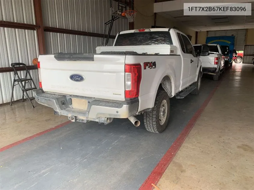 2019 Ford F-250 Xl VIN: 1FT7X2B67KEF83096 Lot: 40356944