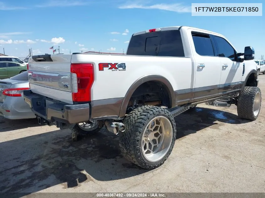 1FT7W2BT5KEG71850 2019 Ford F-250 King Ranch