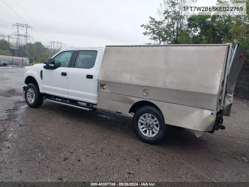 2019 Ford F-250 Xl VIN: 1FT7W2B65KEG22769 Lot: 40397788