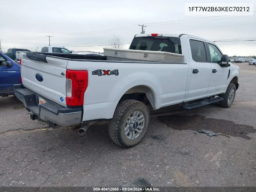 1FT7W2B63KEC70212 2019 Ford F250 Super Duty