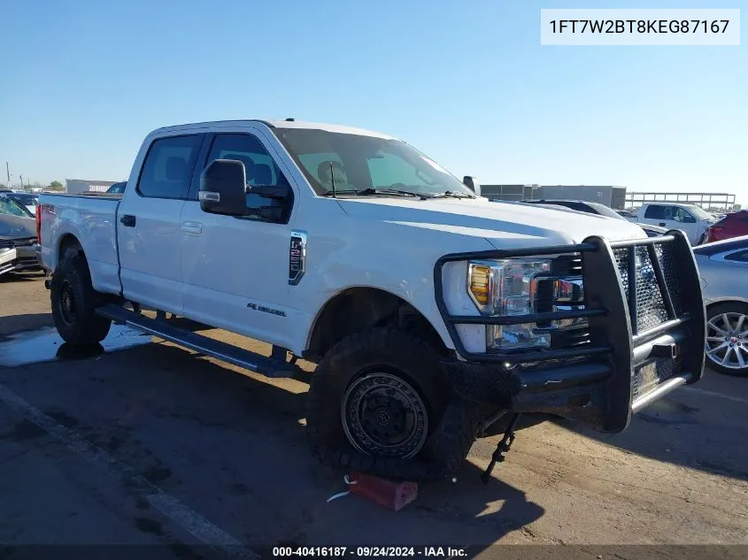 1FT7W2BT8KEG87167 2019 Ford F-250 Xlt