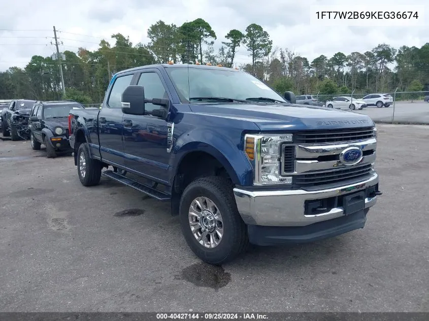 2019 Ford F-250 Xl VIN: 1FT7W2B69KEG36674 Lot: 40427144