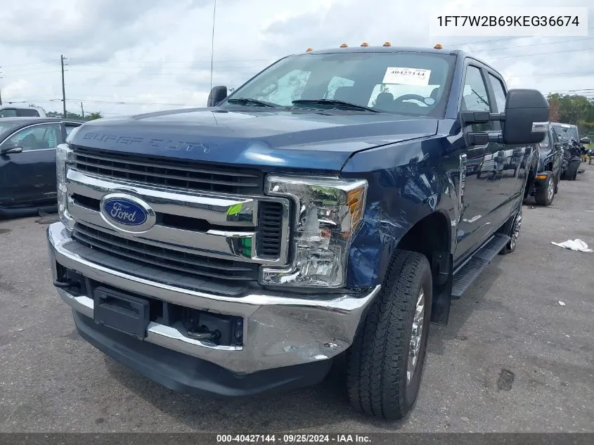 2019 Ford F-250 Xl VIN: 1FT7W2B69KEG36674 Lot: 40427144