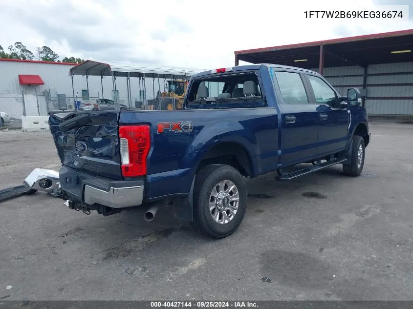 2019 Ford F-250 Xl VIN: 1FT7W2B69KEG36674 Lot: 40427144