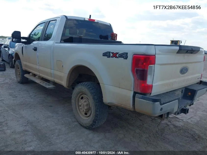 2019 Ford F-250 Xl VIN: 1FT7X2B67KEE54856 Lot: 40430977