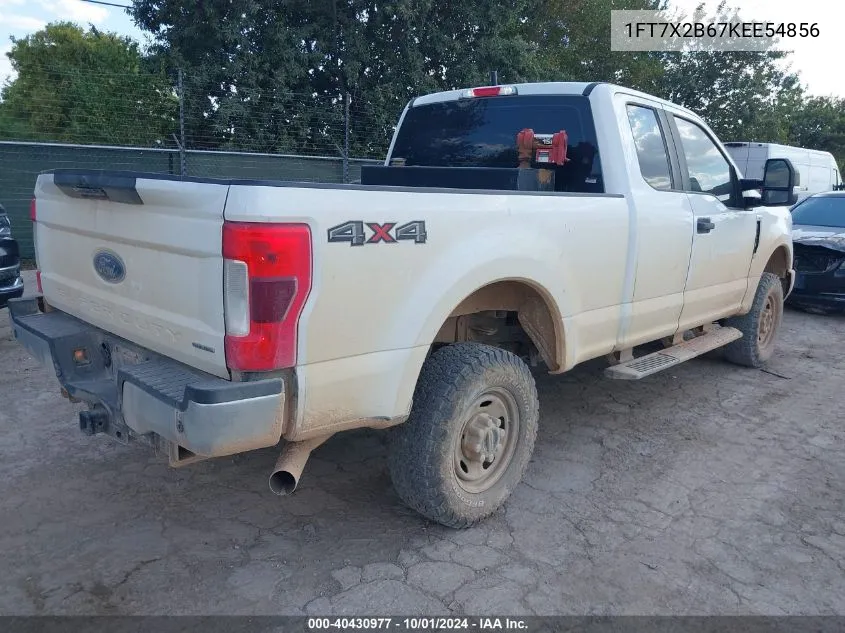 2019 Ford F-250 Xl VIN: 1FT7X2B67KEE54856 Lot: 40430977