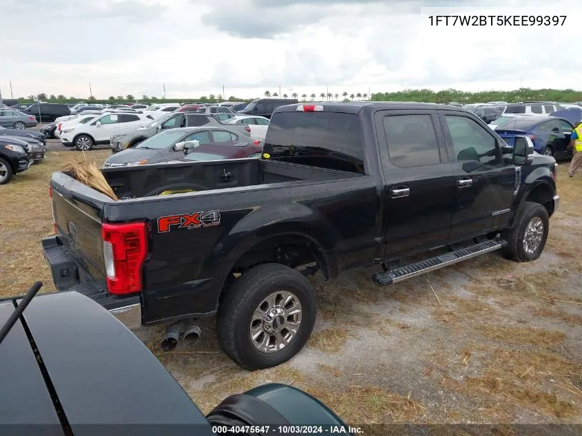 2019 Ford F-250 Xlt VIN: 1FT7W2BT5KEE99397 Lot: 40475647