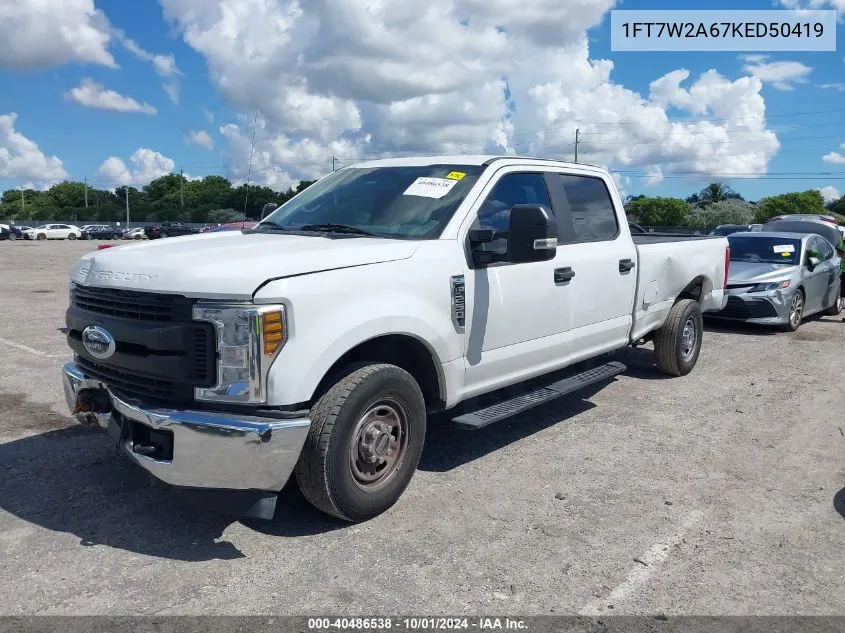 1FT7W2A67KED50419 2019 Ford F-250 Xl