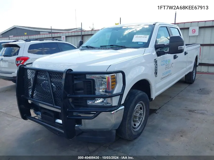 2019 Ford F-250 Xl VIN: 1FT7W2A68KEE67913 Lot: 40489430