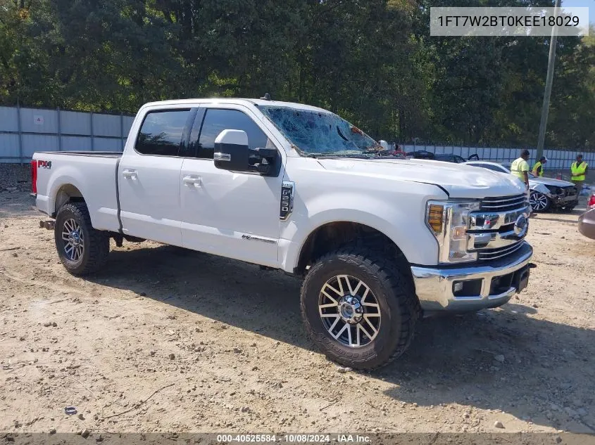 1FT7W2BT0KEE18029 2019 Ford F-250 Lariat