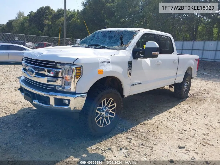 1FT7W2BT0KEE18029 2019 Ford F-250 Lariat