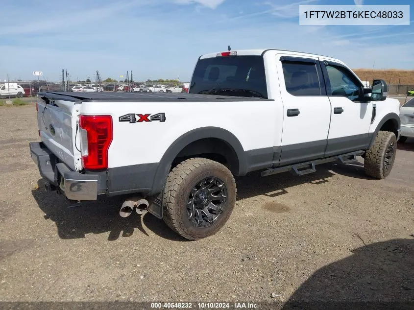 2019 Ford F-250 Xlt VIN: 1FT7W2BT6KEC48033 Lot: 40548232