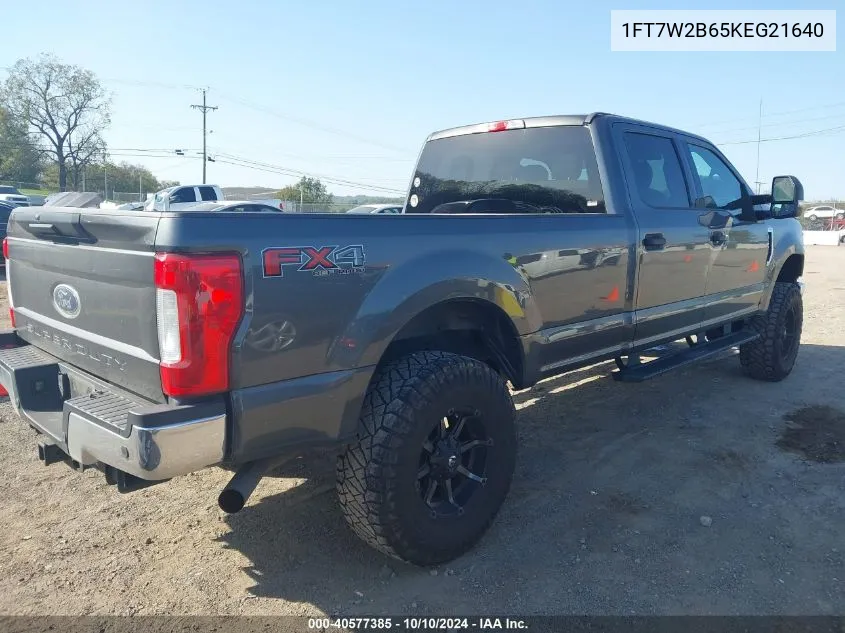 2019 Ford F-250 Xlt VIN: 1FT7W2B65KEG21640 Lot: 40577385