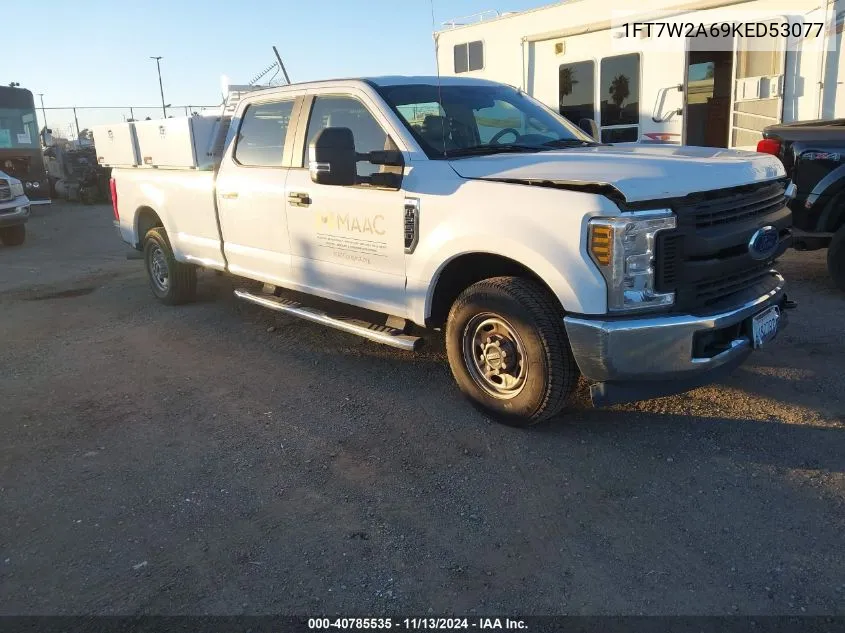 2019 Ford F-250 Xl VIN: 1FT7W2A69KED53077 Lot: 40785535