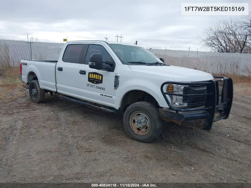 2019 Ford F-250 Xl VIN: 1FT7W2BT5KED15169 Lot: 40834118