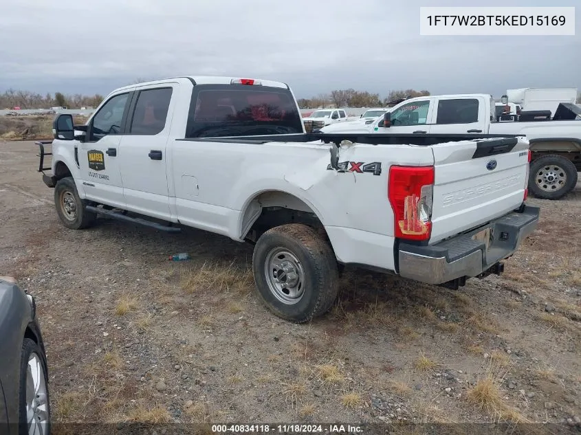 2019 Ford F-250 Xl VIN: 1FT7W2BT5KED15169 Lot: 40834118