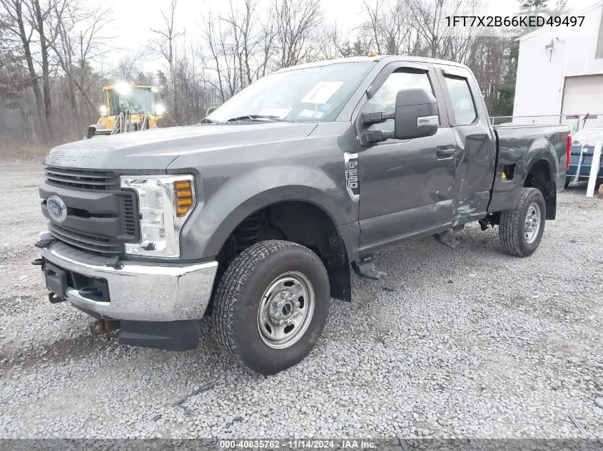 2019 Ford F-250 Xl VIN: 1FT7X2B66KED49497 Lot: 40835762