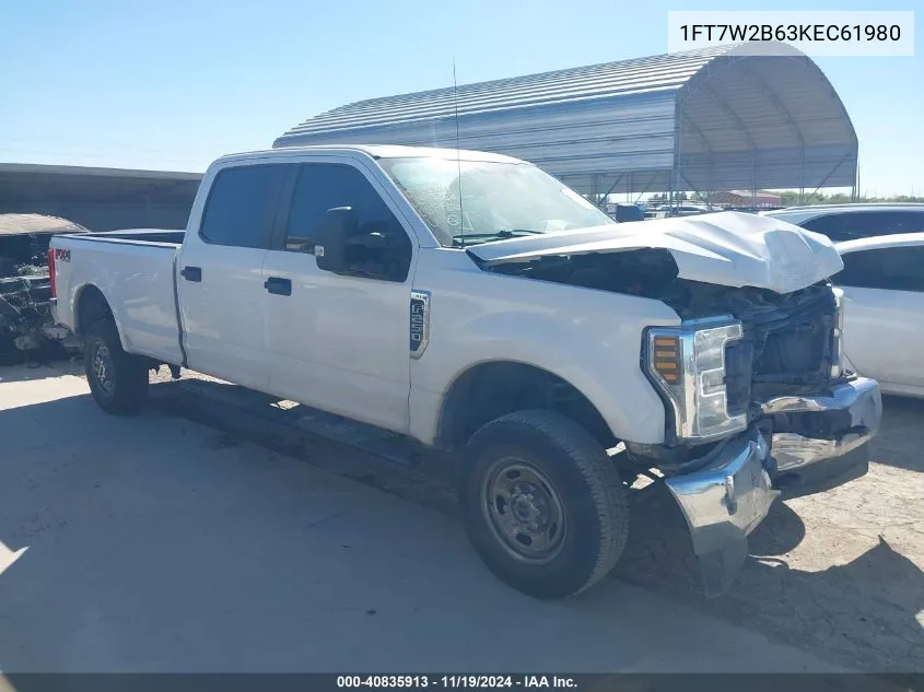 2019 Ford F-250 Xl VIN: 1FT7W2B63KEC61980 Lot: 40835913