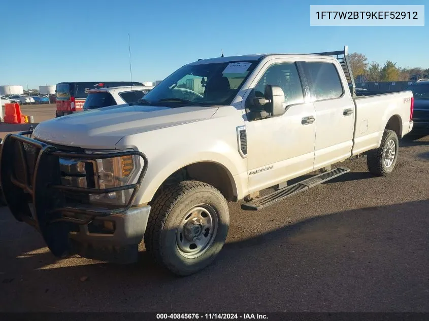 2019 Ford F-250 Xlt VIN: 1FT7W2BT9KEF52912 Lot: 40845676