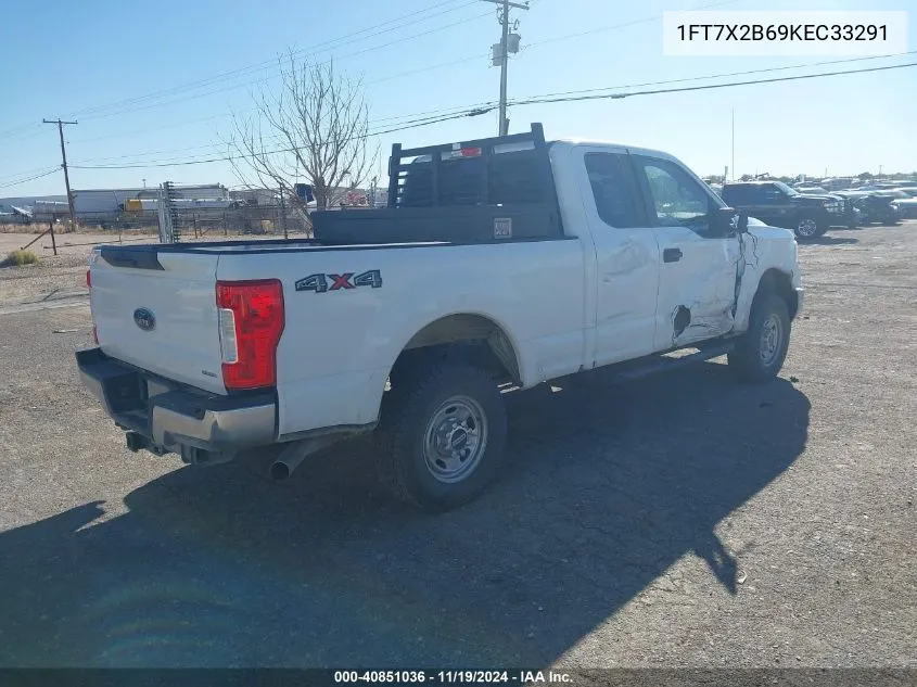 2019 Ford F-250 Xl VIN: 1FT7X2B69KEC33291 Lot: 40851036