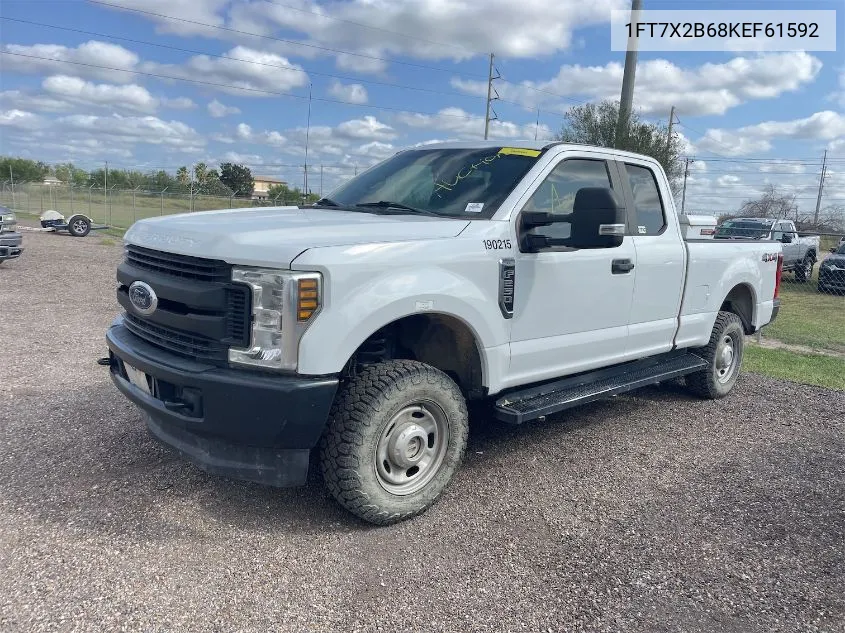 2019 Ford F250 Super Duty VIN: 1FT7X2B68KEF61592 Lot: 40853627