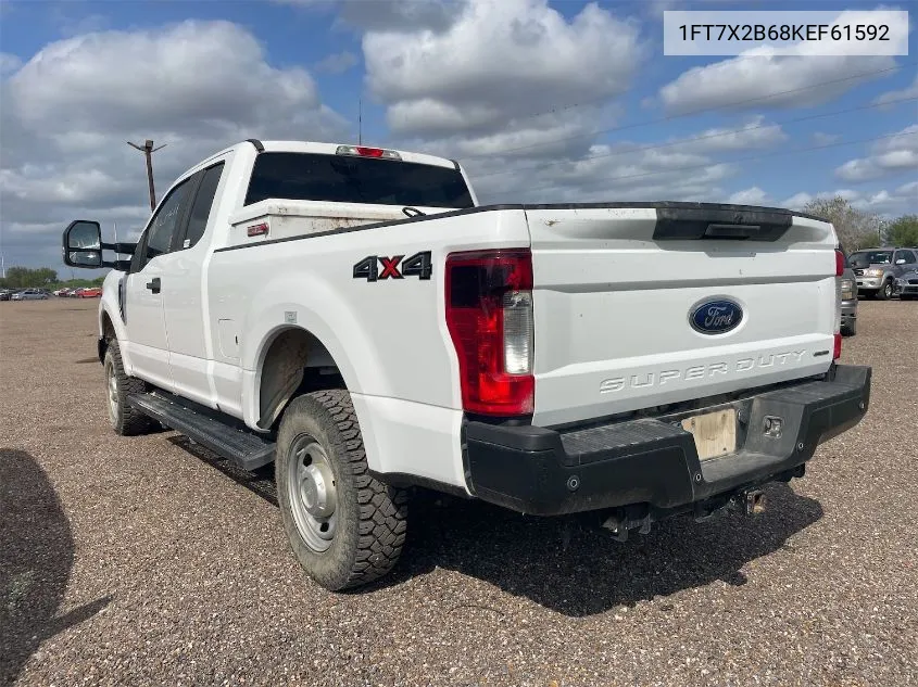 2019 Ford F250 Super Duty VIN: 1FT7X2B68KEF61592 Lot: 40853627