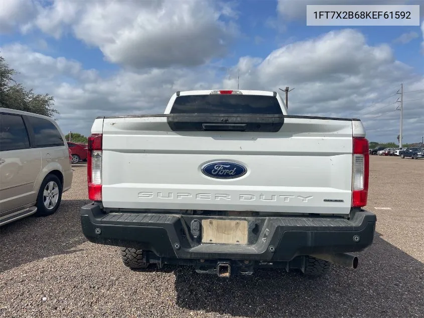 2019 Ford F250 Super Duty VIN: 1FT7X2B68KEF61592 Lot: 40853627