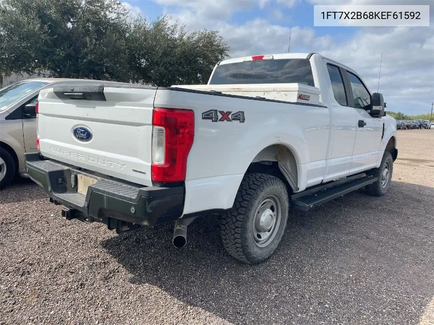 2019 Ford F250 Super Duty VIN: 1FT7X2B68KEF61592 Lot: 40853627