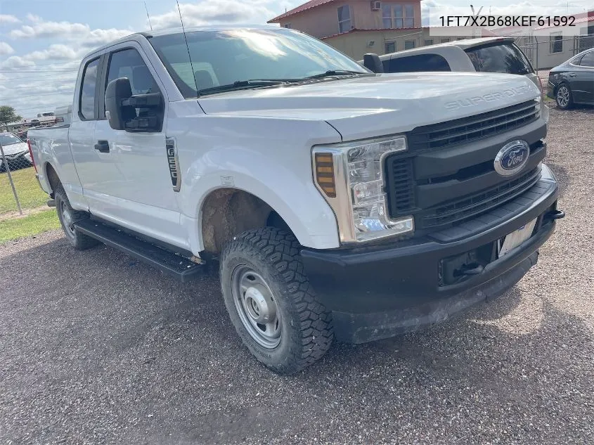 2019 Ford F250 Super Duty VIN: 1FT7X2B68KEF61592 Lot: 40853627