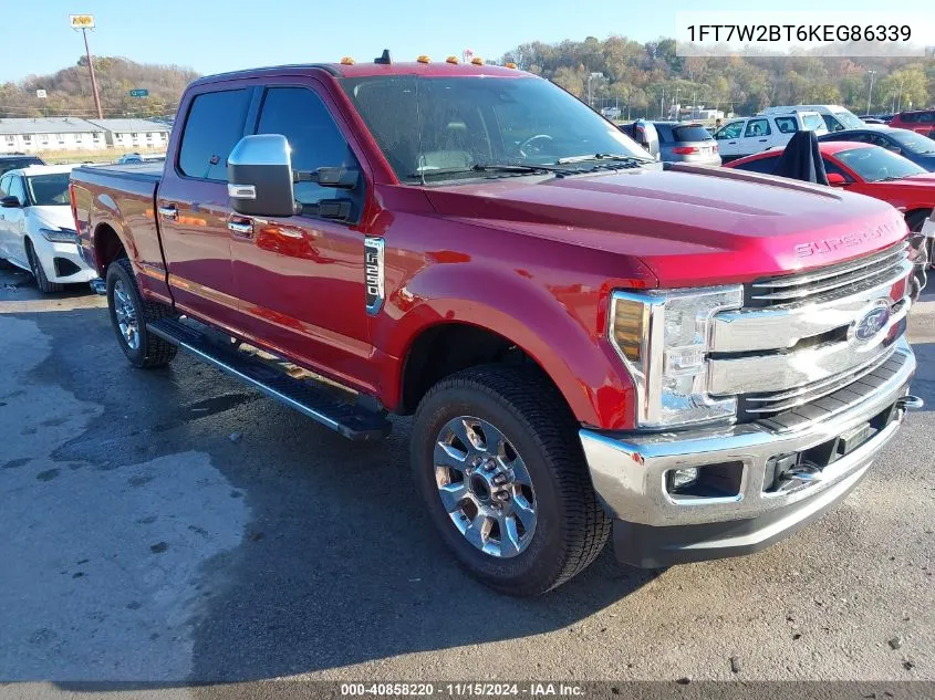 2019 Ford F-250 Lariat VIN: 1FT7W2BT6KEG86339 Lot: 40858220