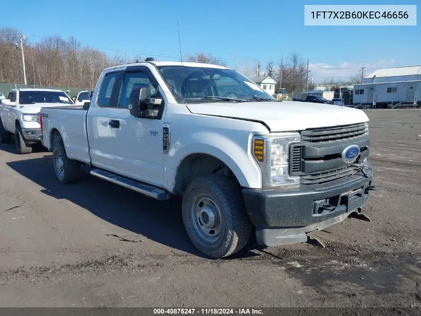 2019 Ford F-250 Xl VIN: 1FT7X2B60KEC46656 Lot: 40875247