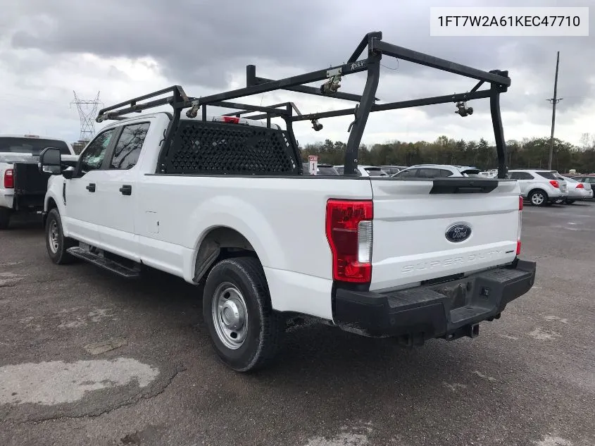 2019 Ford F250 Super Duty VIN: 1FT7W2A61KEC47710 Lot: 40881482