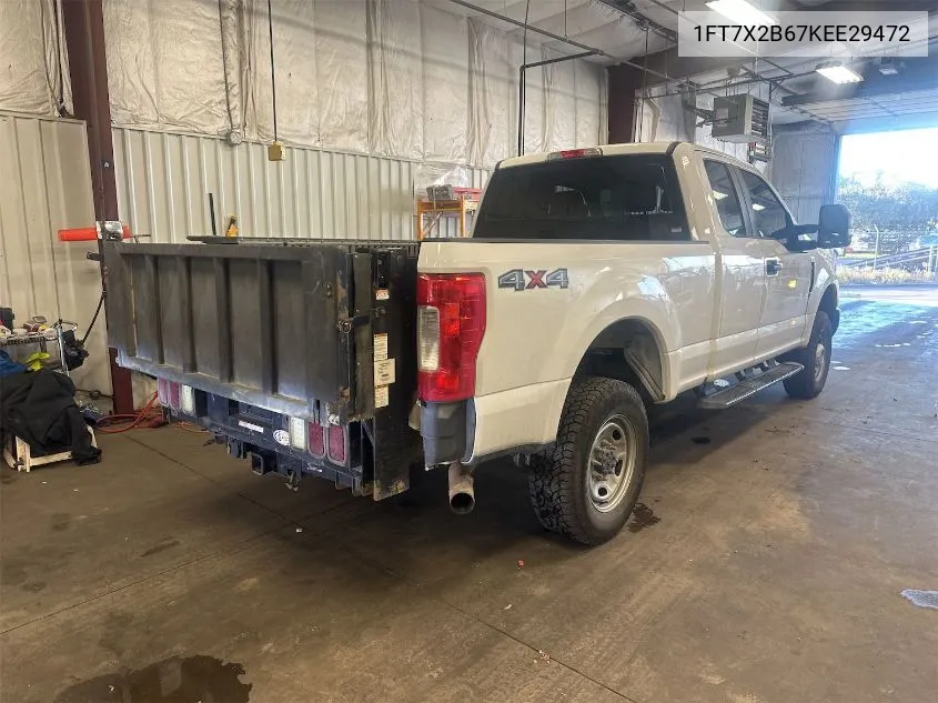 2019 Ford F-250 Xl VIN: 1FT7X2B67KEE29472 Lot: 40891615