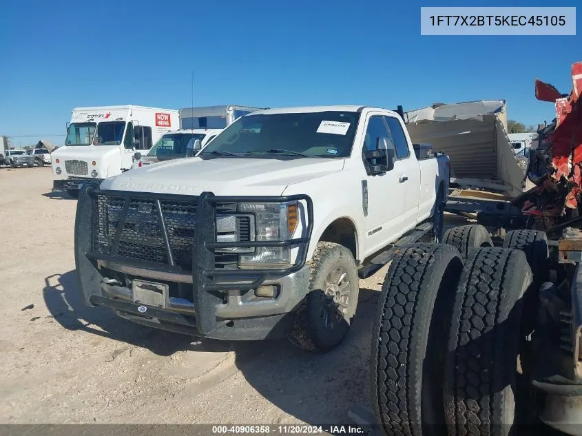 2019 Ford F-250 Xlt VIN: 1FT7X2BT5KEC45105 Lot: 40906358