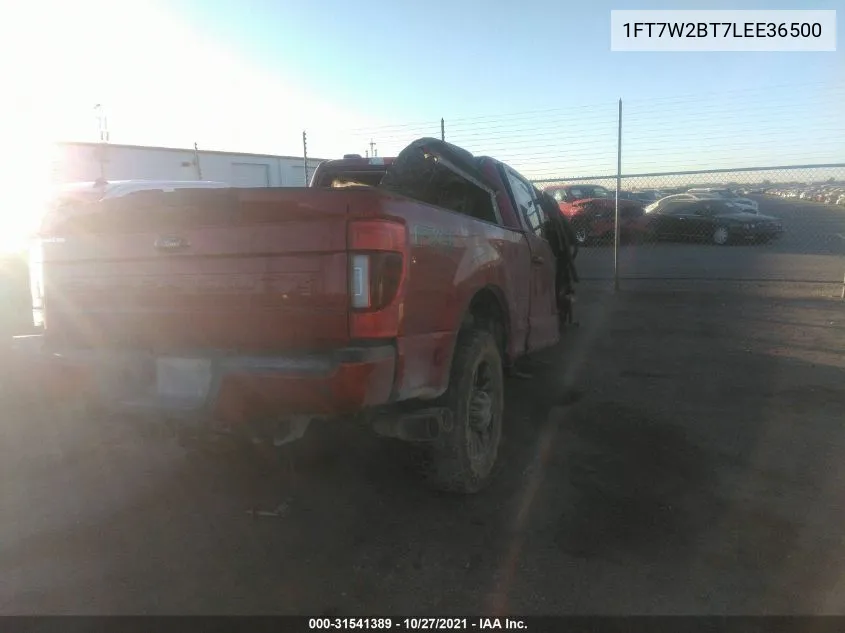 2020 Ford F-250 Lariat VIN: 1FT7W2BT7LEE36500 Lot: 31541389