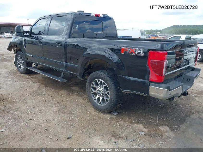 2020 Ford F-250 Lariat VIN: 1FT7W2BT5LED20728 Lot: 39682492