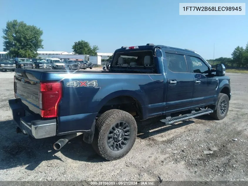 2020 Ford F-250 Super Duty VIN: 1FT7W2B68LEC98945 Lot: 39706083