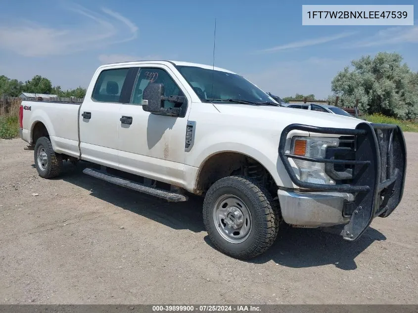 2020 Ford F-250 Xl VIN: 1FT7W2BNXLEE47539 Lot: 39899900