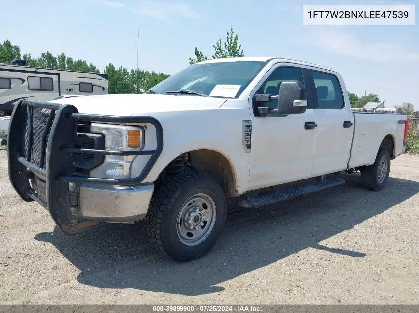 2020 Ford F-250 Xl VIN: 1FT7W2BNXLEE47539 Lot: 39899900