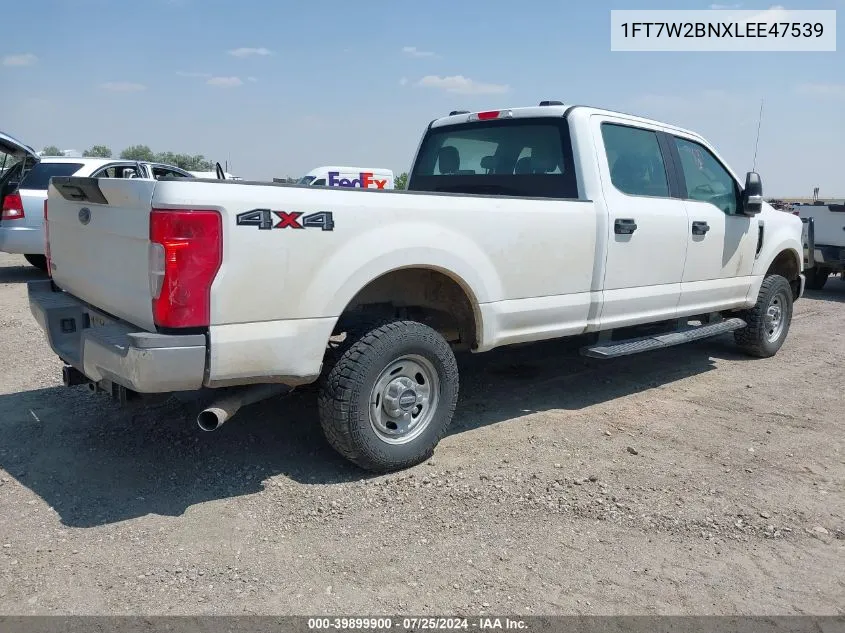 2020 Ford F-250 Xl VIN: 1FT7W2BNXLEE47539 Lot: 39899900