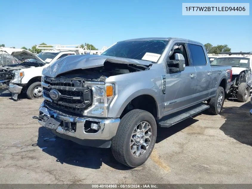 2020 Ford F-250 Lariat VIN: 1FT7W2BT1LED94406 Lot: 40104968