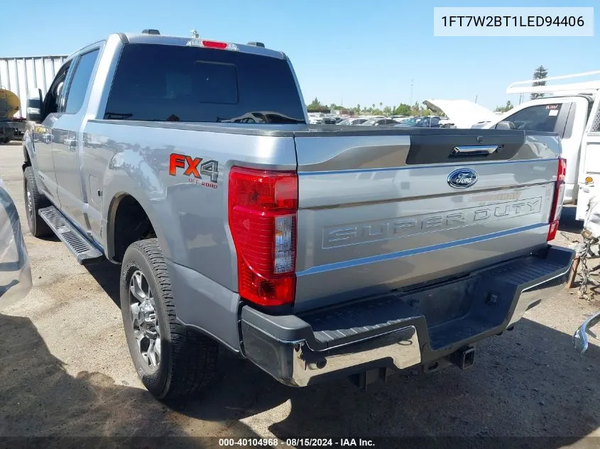 2020 Ford F-250 Lariat VIN: 1FT7W2BT1LED94406 Lot: 40104968