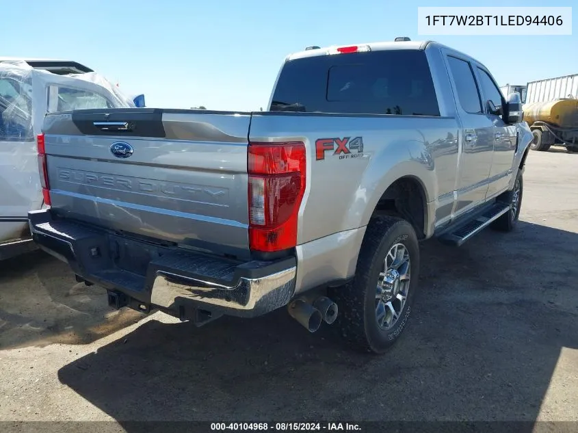 2020 Ford F-250 Lariat VIN: 1FT7W2BT1LED94406 Lot: 40104968