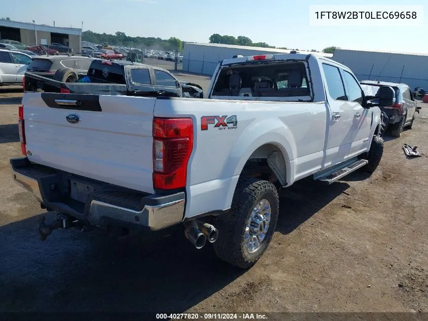 2020 Ford F250 Super Duty VIN: 1FT8W2BT0LEC69658 Lot: 40277820