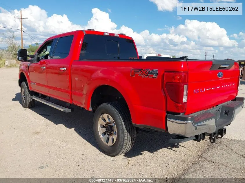 2020 Ford F-250 Xlt VIN: 1FT7W2BT5LEE60262 Lot: 40327749